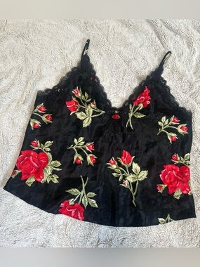 Vintage 80s Inner Most Rose Cami